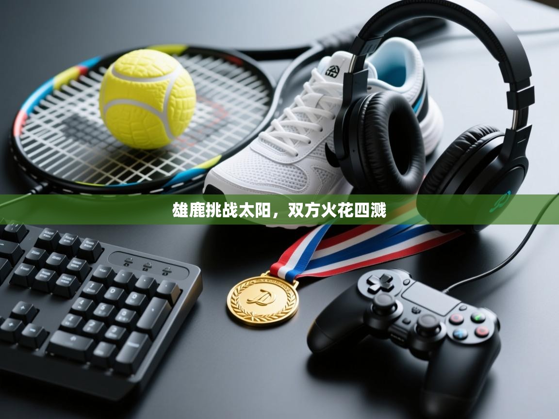 雄鹿挑战太阳，双方火花四溅